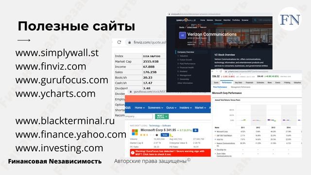 Особенности классов активов. Выбор акций. SWOT