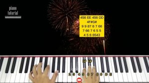 Happy new year piano tutorial | Hướng dẫn piano đơn giản | piano tutorial