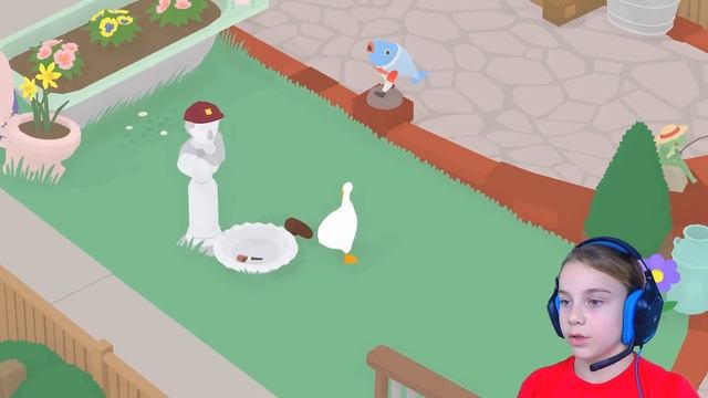 ГУСЬ ВРЕДИТЕЛЬ! ДОСТАЁМ СОСЕДЕЙ в весёлой игре Untitled Goose Game смотреть онлайн