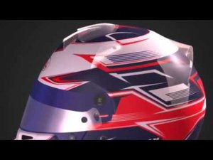 #90 Larry Lam Ar 2018 Bell racing helmet HP7 replica 3D