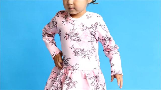 Розовое платье с цветочками для девочки (36332618) КотМарКот