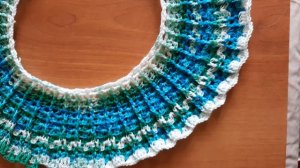 Круглая кокетка крючком!