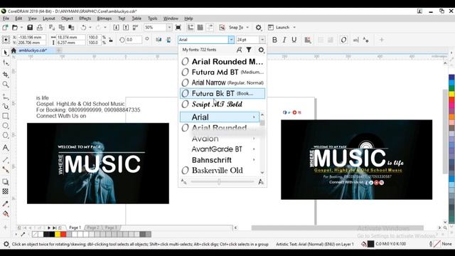Design a Music Banner | Corel Draw 2021 смотреть онлайн