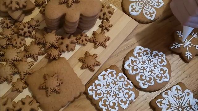 Роспись пряников глазурью для НАЧИНАЮЩИХ Рецепт белковой глазури (айсинг) смотреть онлайн