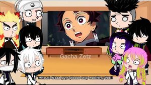 Hashira react to Mitsuri bath scene with Tanjiro | Demon Slayer | Gacha Club #demonslayer #anime