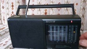 Радиоприемник Sony ICF-SW600 демонстрация работоспособности