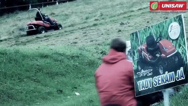 Быстрый покос газона!  Газонокосильная машина MasterYard