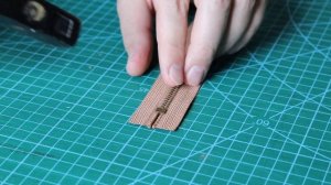 Подготовка молнии. Установка стопоров