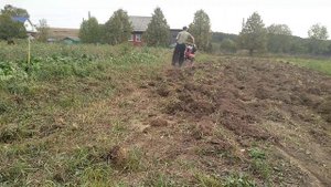 Вспашка целины мотоблоком Brait BR-135GC