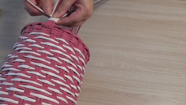 Ручка с оплеткой для корзины из бумажной лозы/Newspaper Basket Handle