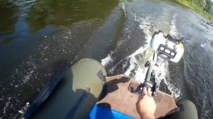 Лодочный мотор Patriot bm 106 vs Merlin 3.5 Гонка