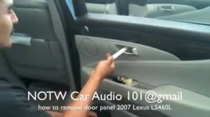 how to remove 2007 Lexus LS460L door panel
