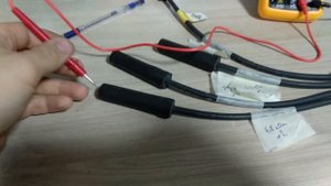 измерение сопротивления на высоковольтных проводах ВАЗ