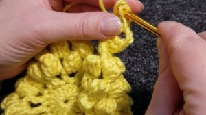 Как связать попкорн Popcorn бабушкин квадрат крючком
