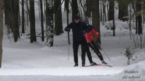 одновременный одношажный коньковый ход в подъём