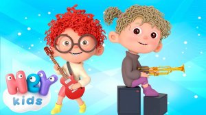 Instrumentos musicais para crianças | Música Infantil | HeyKids em Português