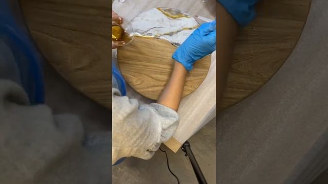 Мрамор из смолы. Делаем мраморную заливку из эпоксидной смолы. Доска со смолой смотреть онлайн