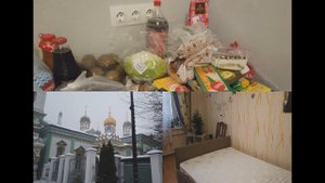 Купили кровать бабушке. Покупки в ДА!, Чижике, Разморозка холодильника. Прогулка с кошками