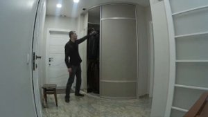 Радиусный шкаф купе в прихожую