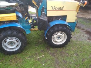 Шины 6.50/80-13 Petlas на самодельном минитракторе на жигулевском диске, MinyTraktor.ru