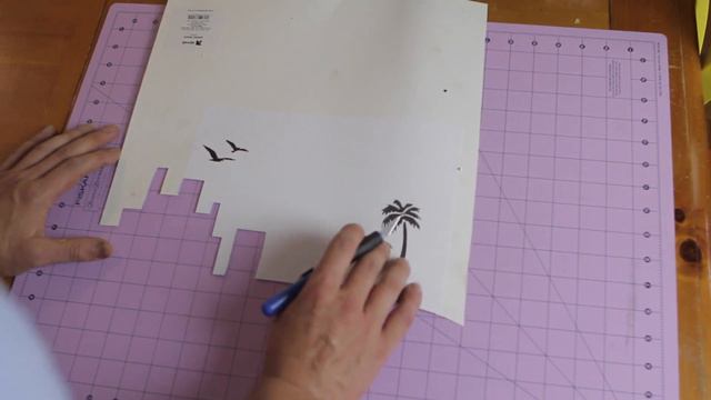 Happy Sunset Part 2 Bob Ross Style Stencil Instructions | Day 36 | #90DaysToMOMA смотреть онлайн