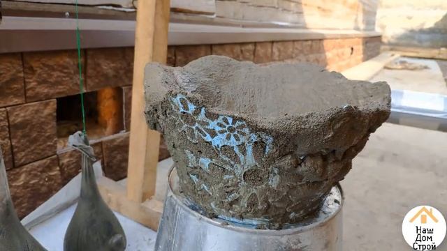 Цветочный горшок из цемента своими руками / Красивые формы для цемента / Поделки для сада и дачи