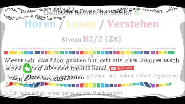 Deutsch Lernen Im Schlaf & Hören, Lesen Und Verstehen - B2 -  68