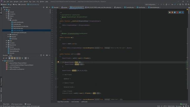 Laravel Social Network API Lesson 26 : Cleaning Friend System Code смотреть онлайн