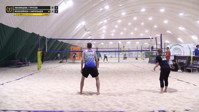 Финал: Лекомцева / Прусов VS Яскеляйнен / Кирильцев |  MIXT LIGHT A -  17.12.2022