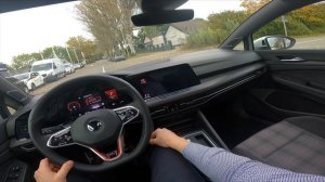 Volkswagen NEW Golf MK8 GTi 2021 | 4K POV Test Drive | 180kw | 245hp- 7DSG | mk8 GTI | Detail insid