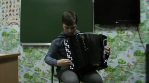 Иван Волобуев, 14 лет, /баян/ русская народная песня обработка А. Сушкина "Коробейники"