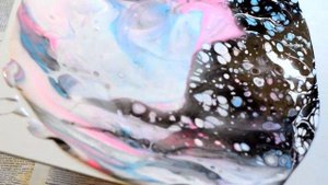 Акриловая заливка  замес краски  на основе пва с добавлением силикона. acrylic pouring.