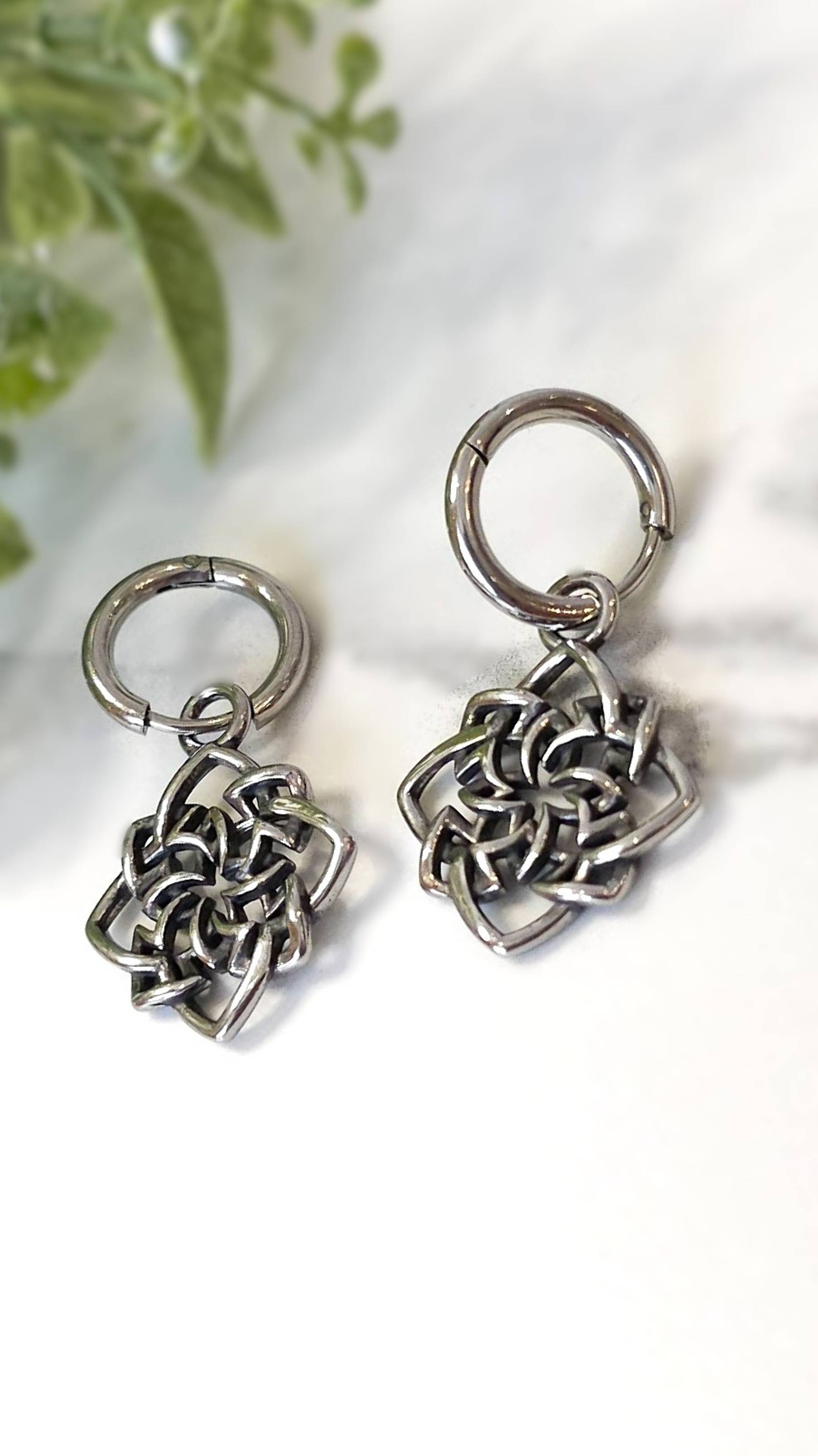 Серьги-кольца "Орнамент власти ацтеков" от StarfallShop