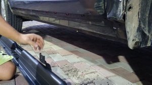 Установка классического порога на kia sportage III