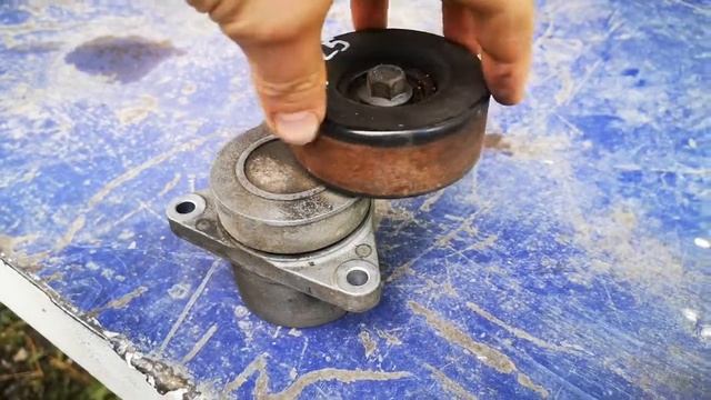 Осмотр ролика натяжителя QR25DE Nissan смотреть онлайн