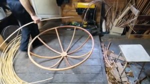 Кресло Papasan натуральной ивы ручная работа. часть 3