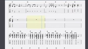 Walk Don't Run TAB Play Along with Chords and Notation By The Ventures (also a cover by the Shadows