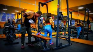 Тренер Алексей Хрусталев , совместно с Машей Кошман . Упражнение Журавлик .