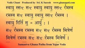 Agni Suktam - Samaastva Agne | Vedic Chant for Prosperity | Yajur Veda | Ghana Patha | Sri. K Sures