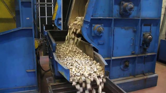 Завод Gnutti Cirillo в Одоло. Участок дробеструйной (пескоструйной) обработки. Выход продукции смотреть онлайн