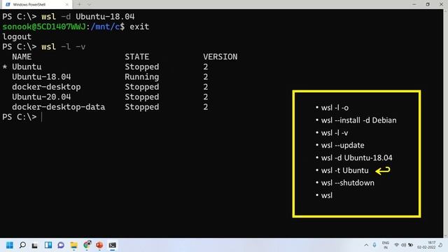 WSL Command Line Demo in Windows 11 | Top 8 WSL Basic commands смотреть онлайн