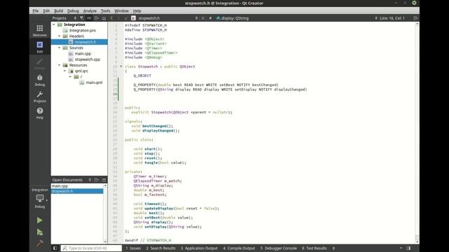 QML - Integration with C++ {tutorial} смотреть онлайн