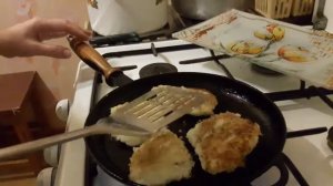 Оладьи к завтраку из вчерашней каши. Оладьи из каши.