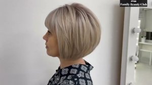 Окрашивание волос и стрижка на средние волосы | Стилист Family Beauty Club Татьяна Мукатина