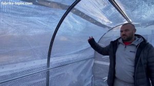 Теплица Шатро с пленочным чехлом. Обзор теплицы. Армированная пленка. Оцинкованный каркас из профил