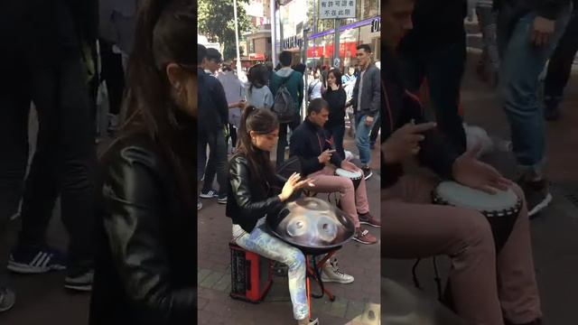 Beautiful handpan in Times Square Hong Kong