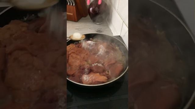 Печень куриная на сковороде за 15 мин тает во рту