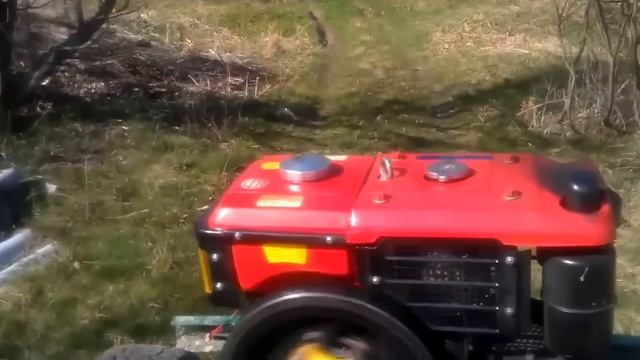 Самодельный трактор с двигателем от мотоблока ЗАРЯ смотреть онлайн