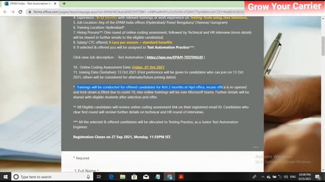 EPAM Recruitment 2021 | Junior Test Automation Engineer | Salary up to 6 Lacs per annum | Fresher смотреть онлайн