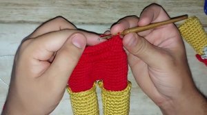 HOMEN DE FERRO DE AMIIGURUMI PASSO A PASSO (PARTE 3)IRON MAN AMIGURUMI